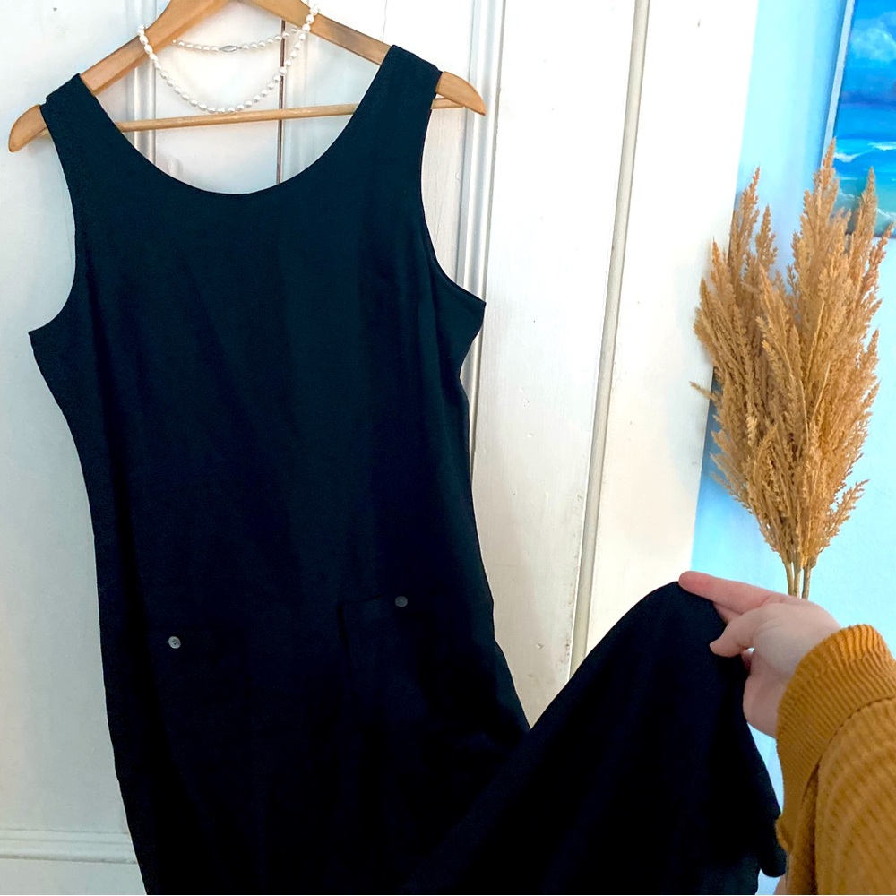 Laura Ashley | Black Midi Dress